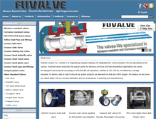 Tablet Screenshot of fuvalve.com